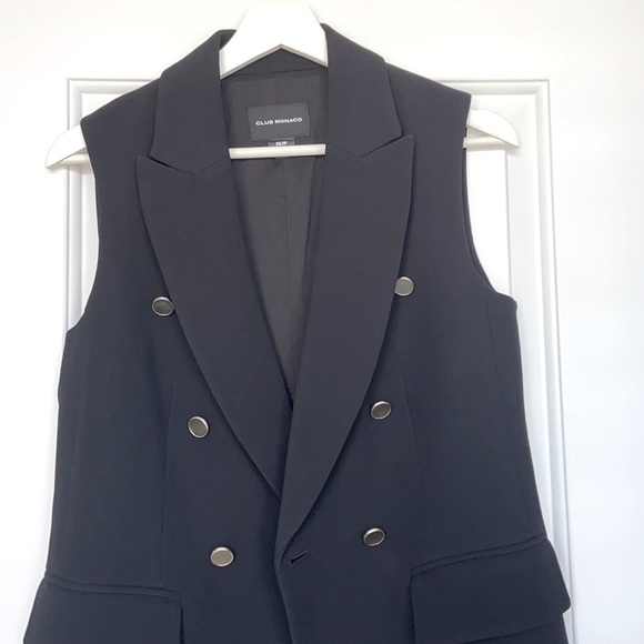 Club Monaco Black Suit Vest - Picture 2 of 4